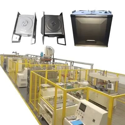 Oven polishing forming welding production line, high-speed fully automatic production: Each product takes 25 to 40 seconds to complete the production process.