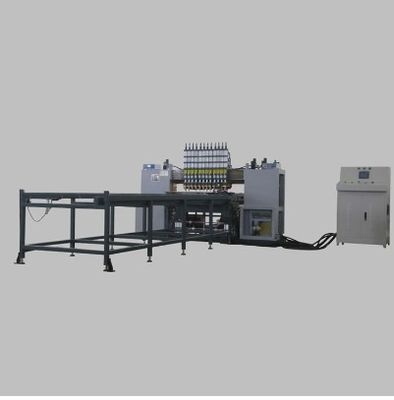 The fully automatic controlled metal mesh structure gantry welding machine - it can complete 80 weldings per minute. Fully automatic screen welding machine