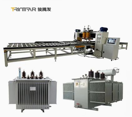 Transformer plate-type radiator sheet welding production line